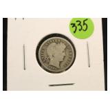 1906 Barber Silver Barber Dime