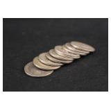 Lot of 10 Mercury Silver Dime