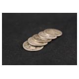 Lot of 5 Mercury Silver Dime