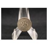 1956-TS Sweden Silver 25 Ore