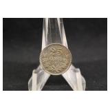 1936 Sweden Silver 25 Ore