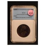 1918-B Certified Silver India Rupee