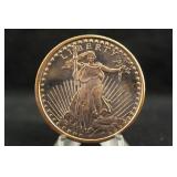 1oz .999 Copper Round