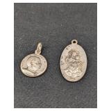 Vintage Catholic Devotional Medal Pendants