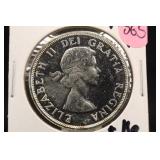 1962 Canada "Voyager" Silver Dollar