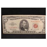 1963 $5 Red Seal Bank Note