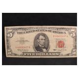 1963 $5 Red Seal Bank Note