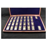 Historic Gold Plated U.S. Ingot Set in Case *30