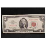 1963-A $2 Red Seal Ban Note Uncirculated