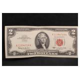 1963 $2 Red Seal Bank Note *Better Condition