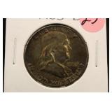 1953-D Uncirculated Franklin Silver Half Dollar