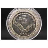 1994 Oneida Wisconsin 1.5oz .999 Gaming Token