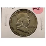 1953-D Franklin Silver Half Dollar