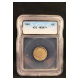 1961 MS67 Roosevelt Silver Dime