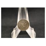 1955-TS Sweden Silver 10 Ore