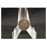 1957-TS Sweden Silver 10 Ore