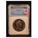 1966 Certified Canada Silver Dollar