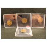 Lot of 4 Indian Head Cents