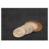 Lot of 5 Mixed Canadian Cents