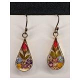.925 Silver Botanical Earrings