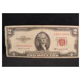 1953-B $2 Jefferson Red Seal Note