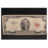 1953 $2 Jefferson Red Seal Note