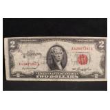 1953 $2 Jefferson Red Seal Note