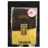 IGR 1gram .999 Pure Gold Bar