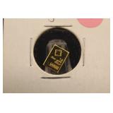 1 gram .999 Gold Valcambi Bar