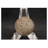 1955-TS Sweden Silver 50 Ore