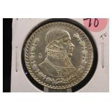 1958 Mexico 1 Peso Silver Coin