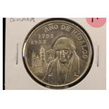 1953 Mexico 5 Pesos Silver Coin