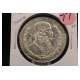 1966 Mexico 1 Peso Silver Coin