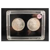 1879-S Type 1 & 2 Morgan Silver Dollar Set