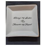 Glass "Always My Sister, Forever My Friend"