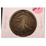 1942 Walking Liberty Silver Half Dollar