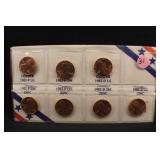 1982 UNC Lincoln Cent Collection Set of 7