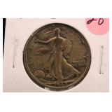 1942-S Walking Liberty Silver Half Dollar