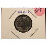 2000-P Off Center Strike Roosevelt Dime