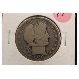 1900 Barber Silver Half Dollar