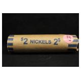 Roll of Jefferson Nickels 1940 Ender