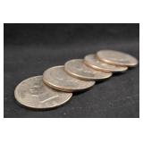 Lot of 5 Eisenhower Dollars