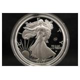 2025-W Laser Engraved 1oz .999 Silver Eagle w/COA