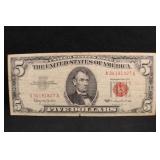 1963 $5 Red Seal Bank Note