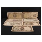 Lot of 7 "Japanese Invasion Money" Mixed Notes