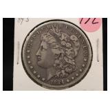 1884-S Key Date Morgan Silver Dollar