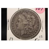 1884-S Key Date Morgan Silver Dollar
