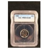 1964 PR69DCAM Roosevelt Silver Dime