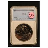 1951 Certified Great Britain 5 Shillings