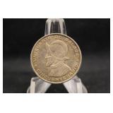 1953 Panama Silver 1/4 Balboa